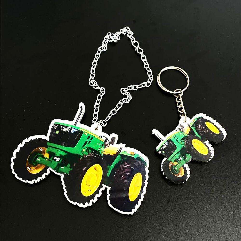 John Deere Tractor Hanging Hanging & Keychain
