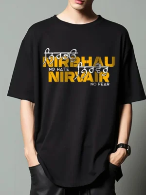 Nirbhau Nirvair Oversized T-shirt